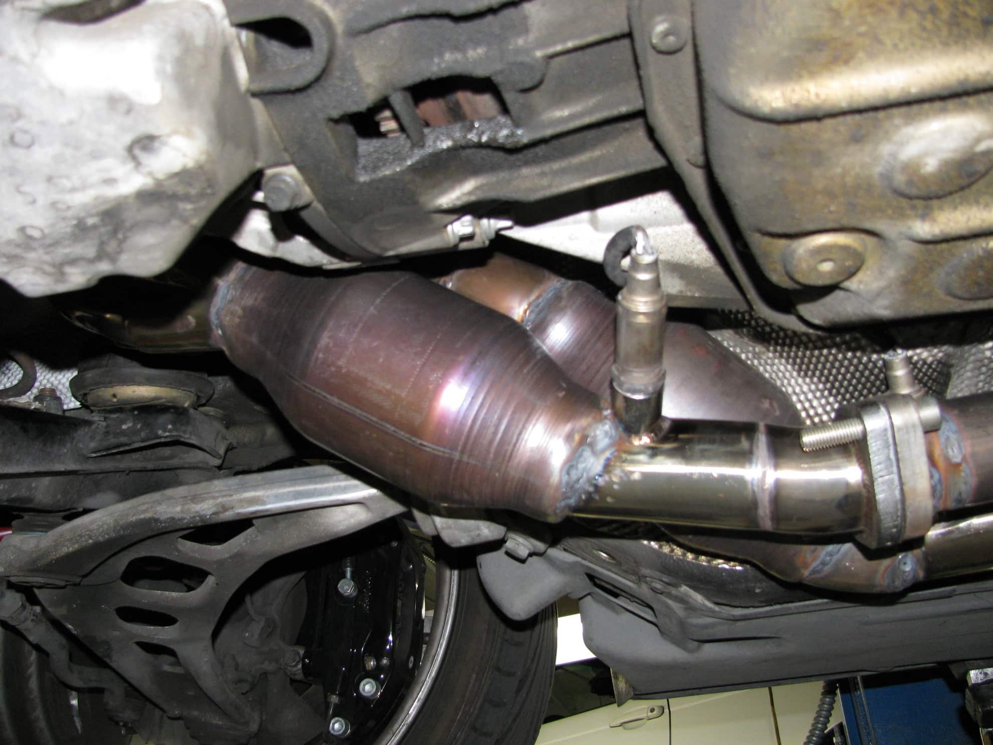 BMW E46 330i custom headers, exhaust